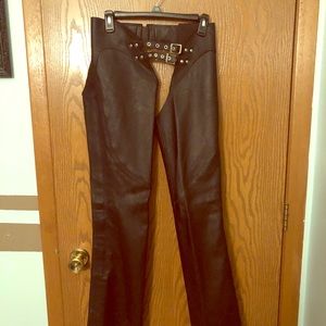 Leather women chaps